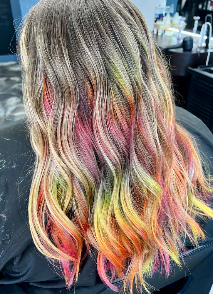 Vivid Color at Monarch & Bird Hair Co. in Spokane Valley, WA