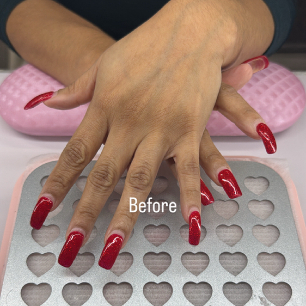 Foreign Acrylic/Gel X Removal at Tammy Corral in Fresno, CA