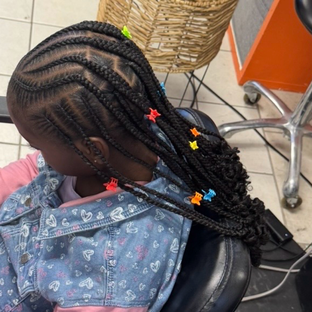 Half Up Half Down W/ Knotless at B. Braided in Southfield, MI