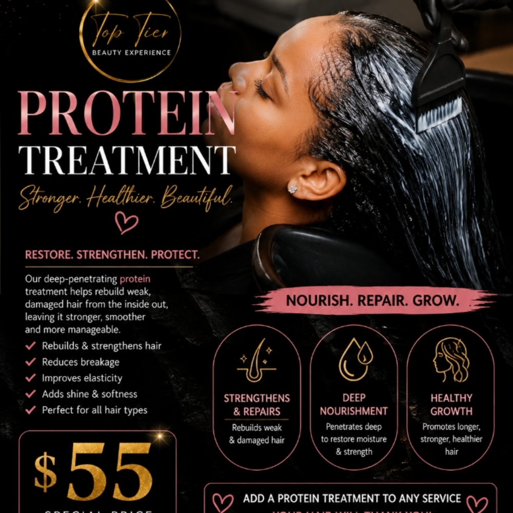 Protein Treatment at Top Tier Beauty Experience in Cincinnati, OH