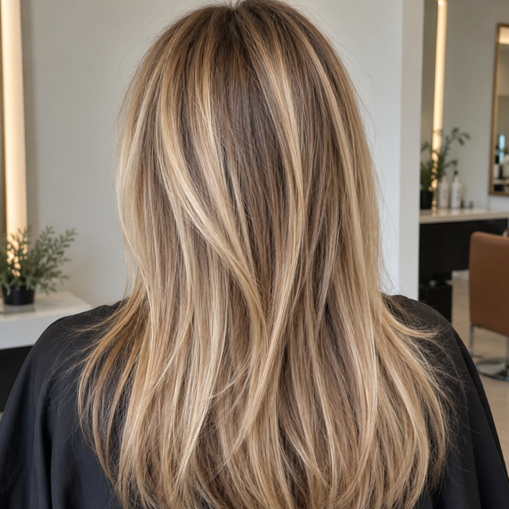 Partial Highlight / Lowlight at Cindy Stirling Makeup & Hair in San Diego, CA