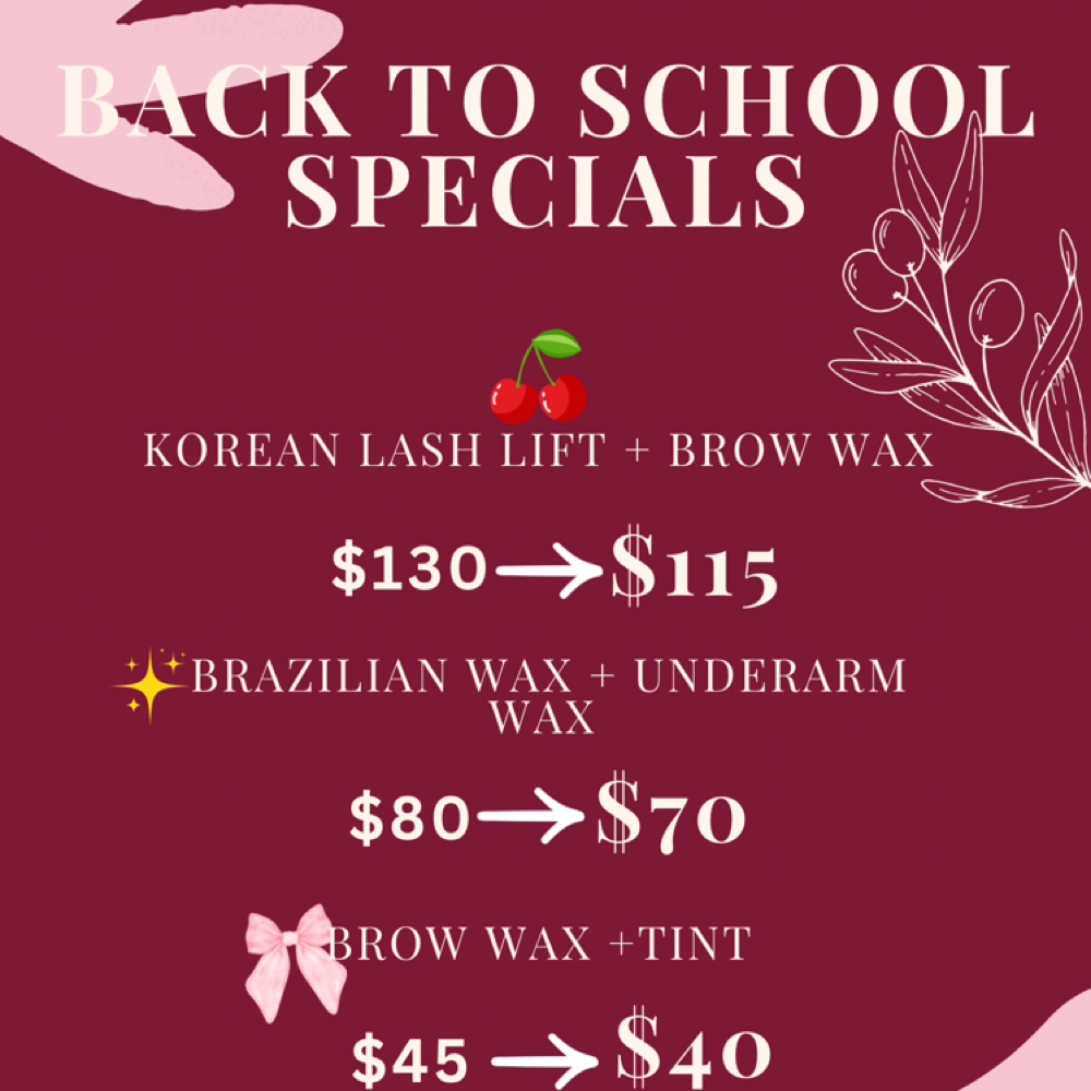 🎀Back To School Specials🍒 at KLM Beauty Bar in Salem, OR