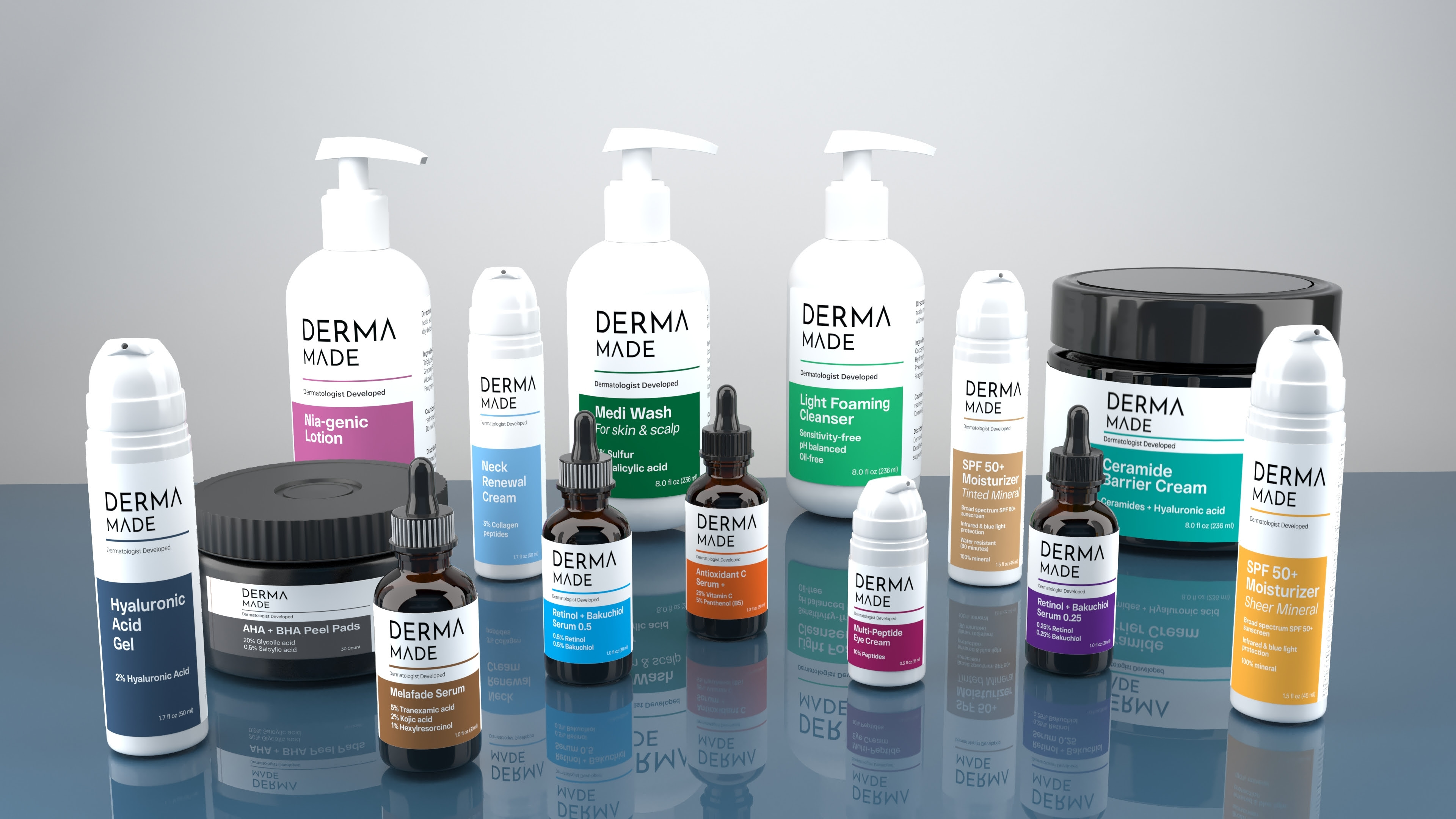 Skincare Products by Derma Made