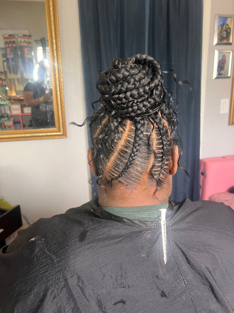 Large Feed In Ponytail at BraidsByLici in Kansas City, MO