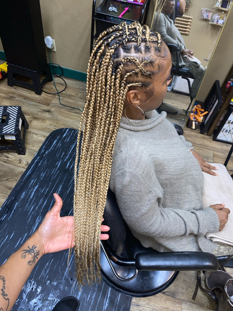 Smedium Fulani Braids W/knotless