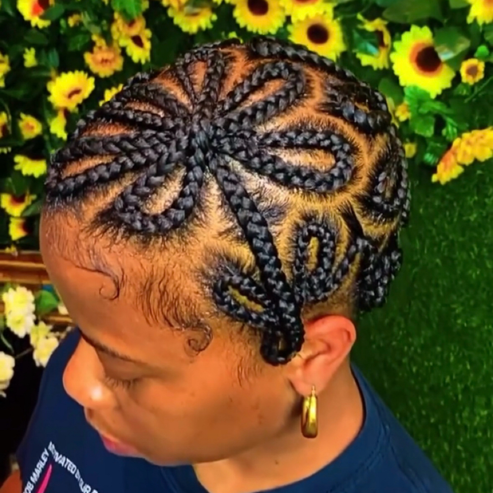 Braided Baldie at Marlie Mahogany in Atlanta, GA