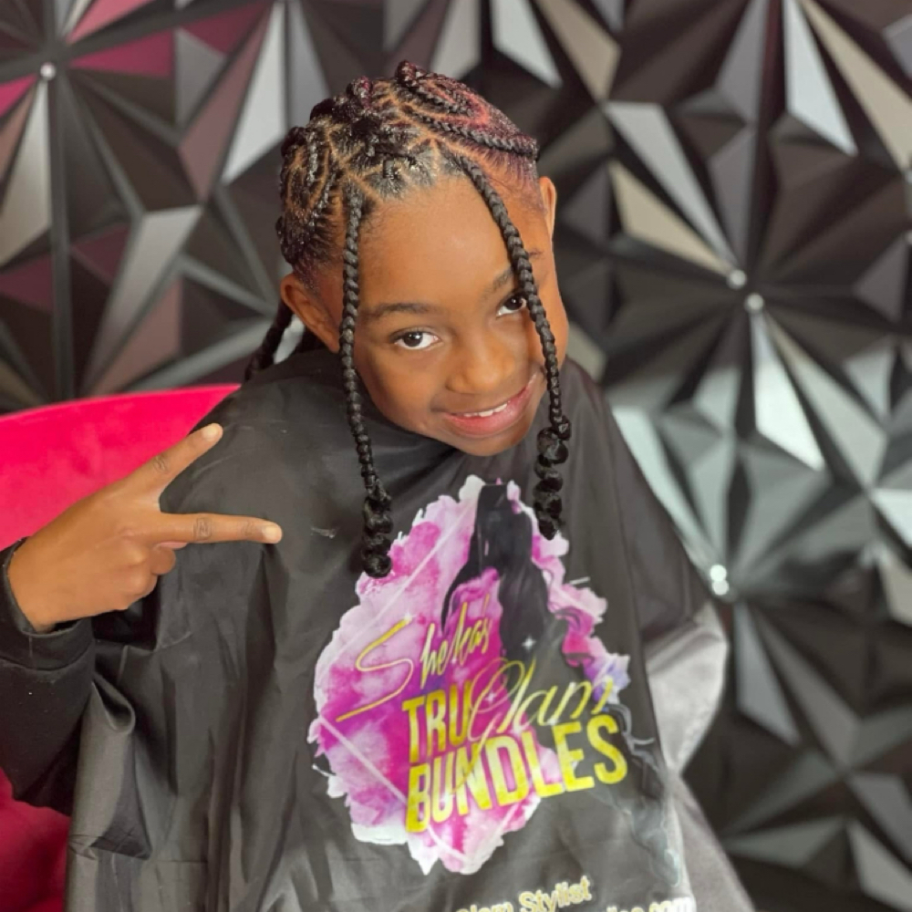 FEED IN BRAIDS (Kids) at TruGlam Stylist in Winston Salem, NC