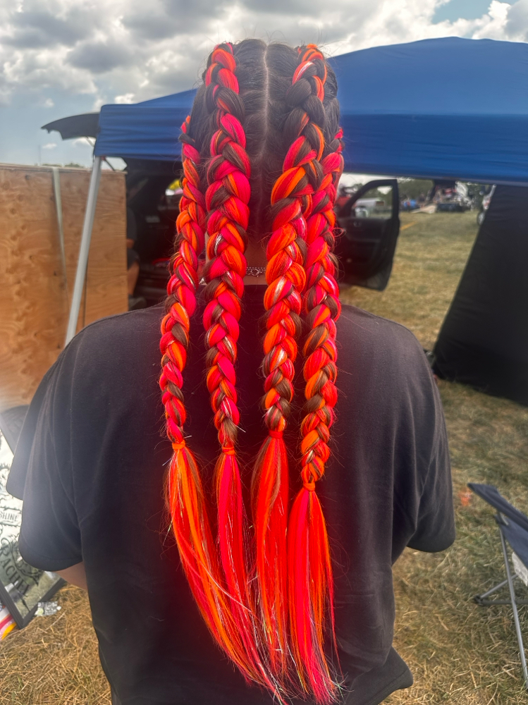 4 Braids With Extensions