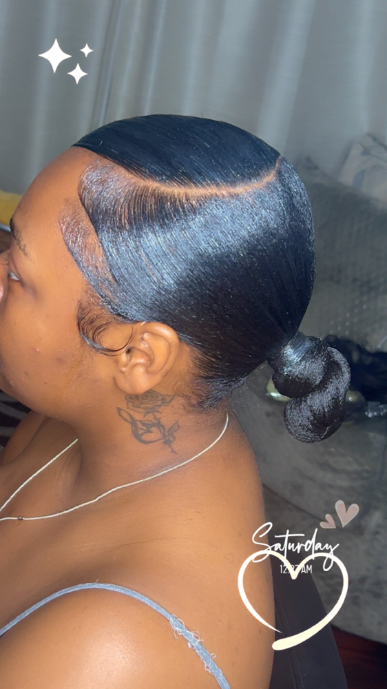 Sleek Knotted Bun at The Che Method Experience in Detroit, MI