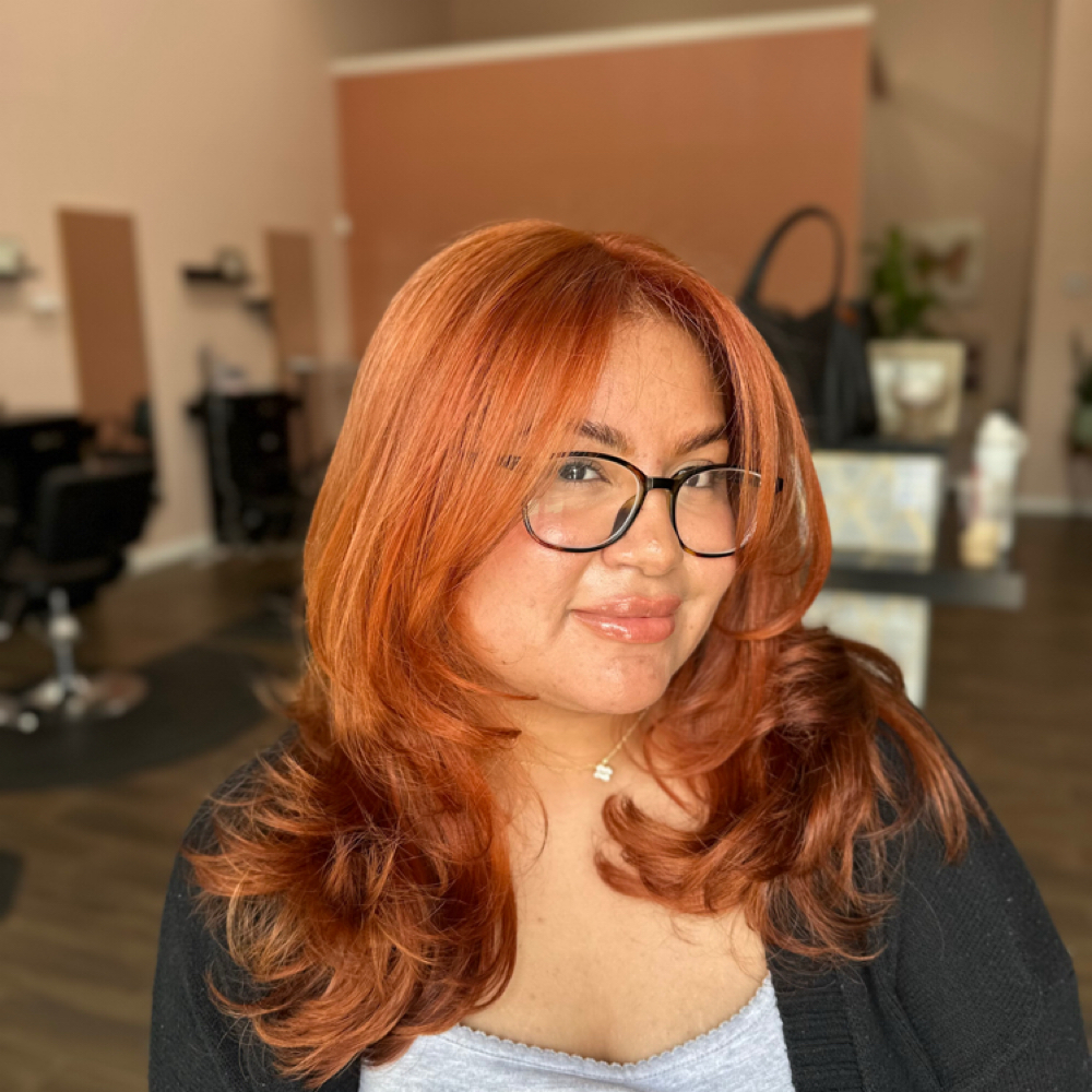 Lover blow Out at Claudias Color Bar in Edinburg, TX