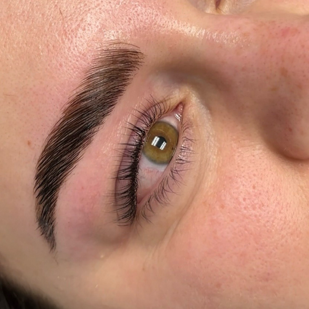 Brow Lamination + Korean Lash Lift at Glowology Esthetics in Papillion, NE