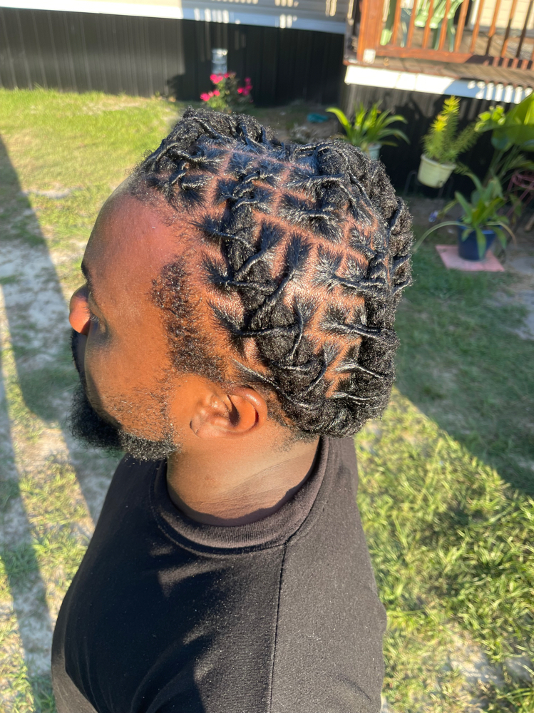 Retwist & Style ( Ear Length ) at Loc’d with Autz in Mcclellanville, SC