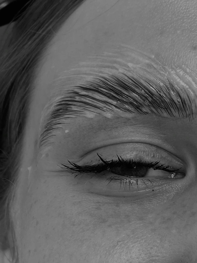Brow Lamination, Wax + Tint