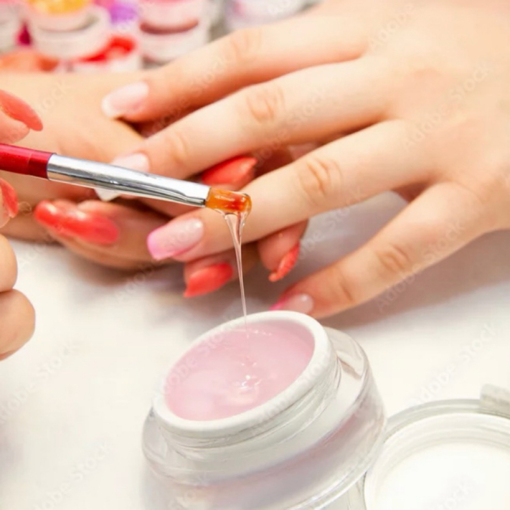 Full Set -Tips With Hard Gel at Bella Salon Edison in Edison, NJ