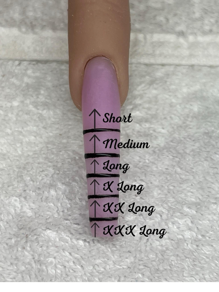 Nail Lengths at Crystal Star Nails in Clute, TX