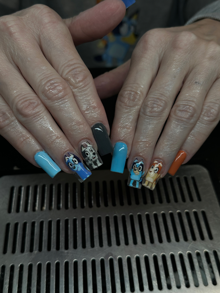 Character Nail Art With Designs