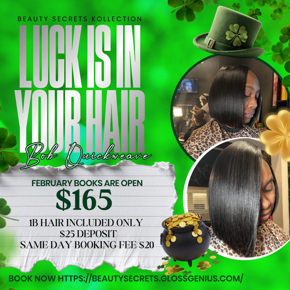 Quickweave Bob/ w HAIR at Beauty Secrets in Milwaukee, WI