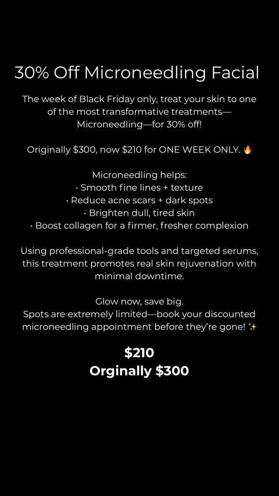 BLACK FRIDAY MICRONEEDLE