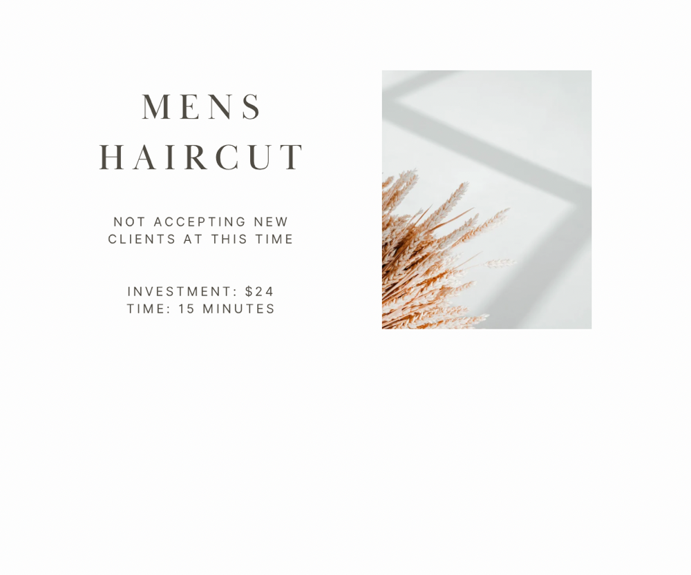 Mens Cut