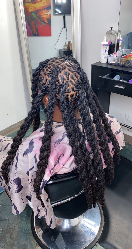 Wash,Retwist,two-strands