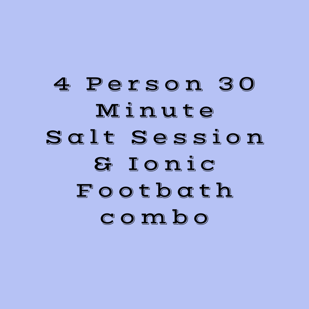 4 Person Salt/Detox Footbath Combo