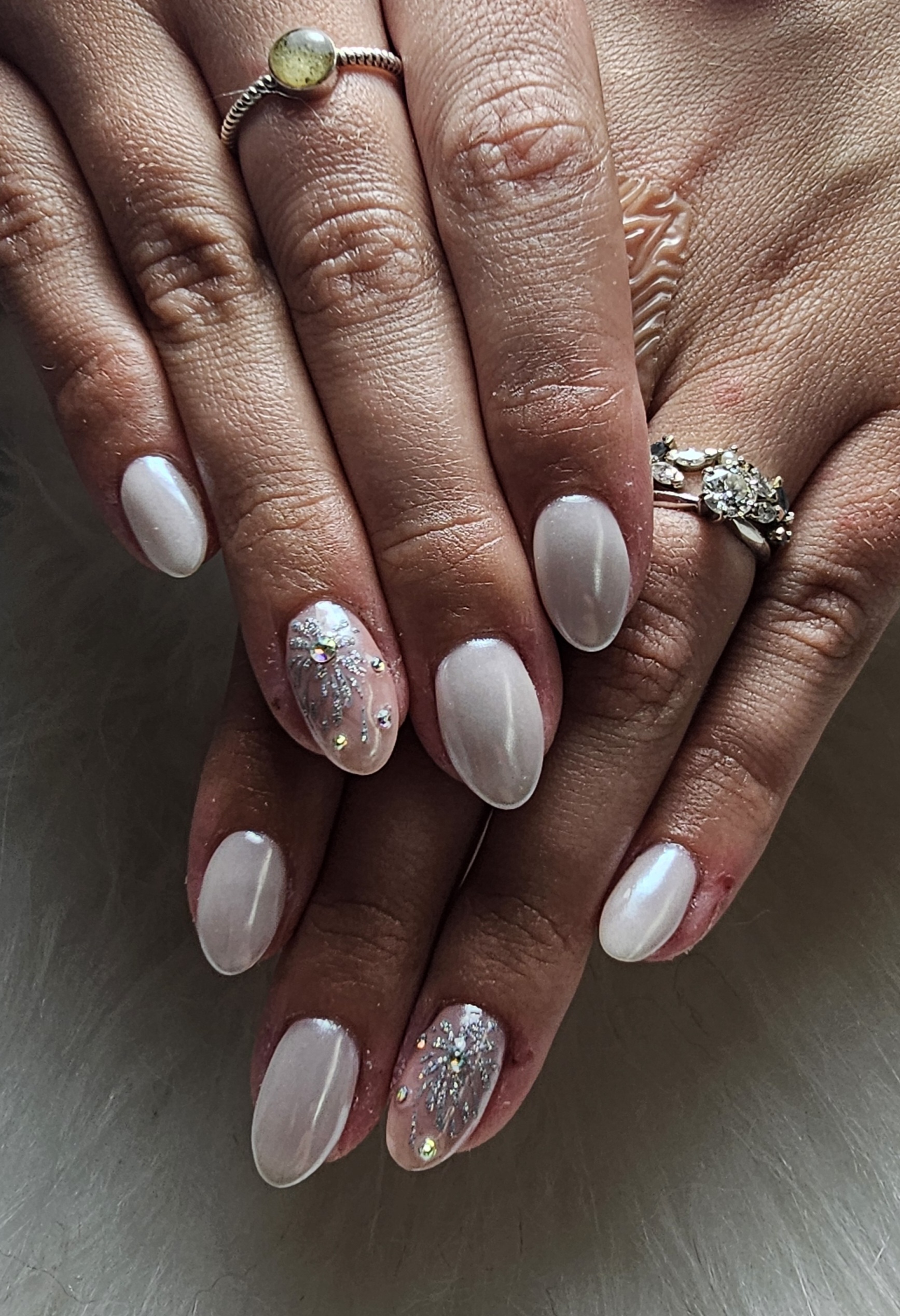 Nail Art With Crystals per stone at MYangNails in Mocksville, NC