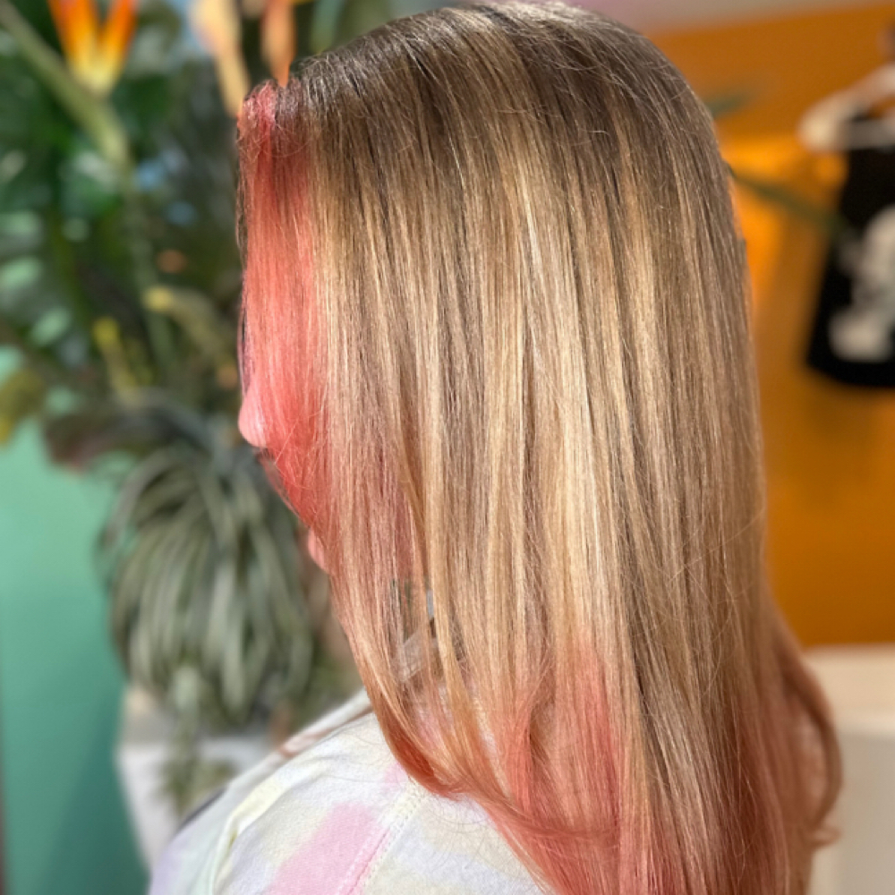 Partial Open Air Balayage at CRYBABYCUTZ in Raleigh, NC