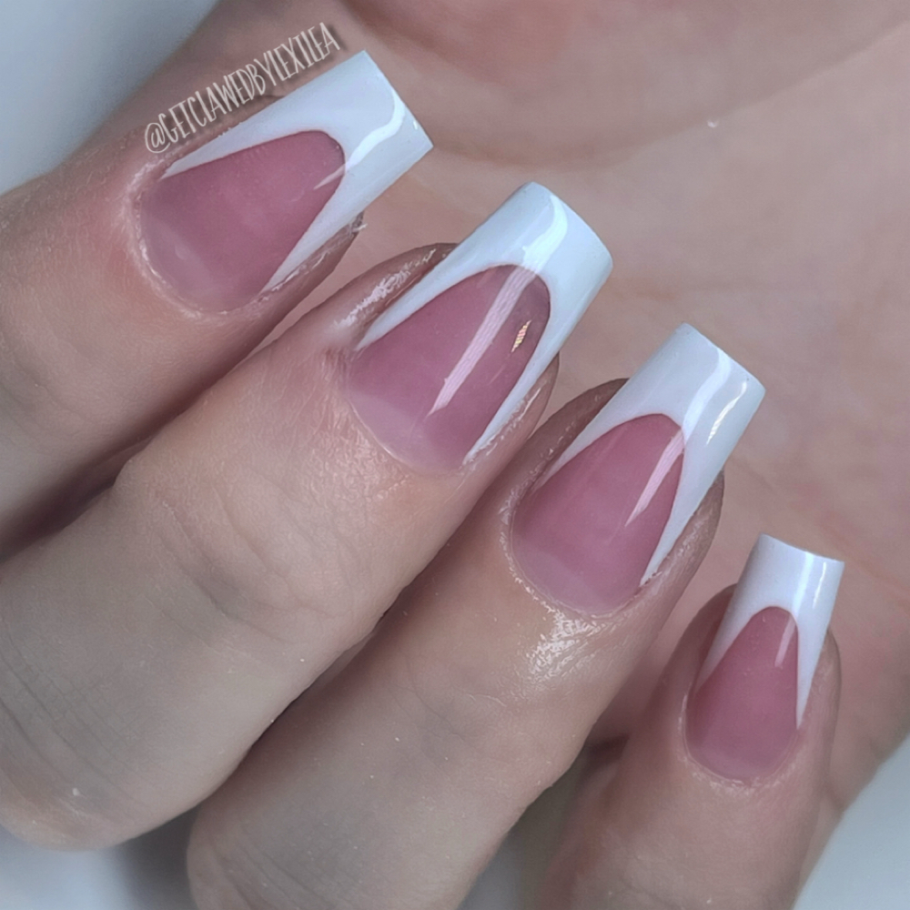 Pre-Done Gel-X Frenchies Special at Get Clawed By Lexi Lea in Temecula, CA