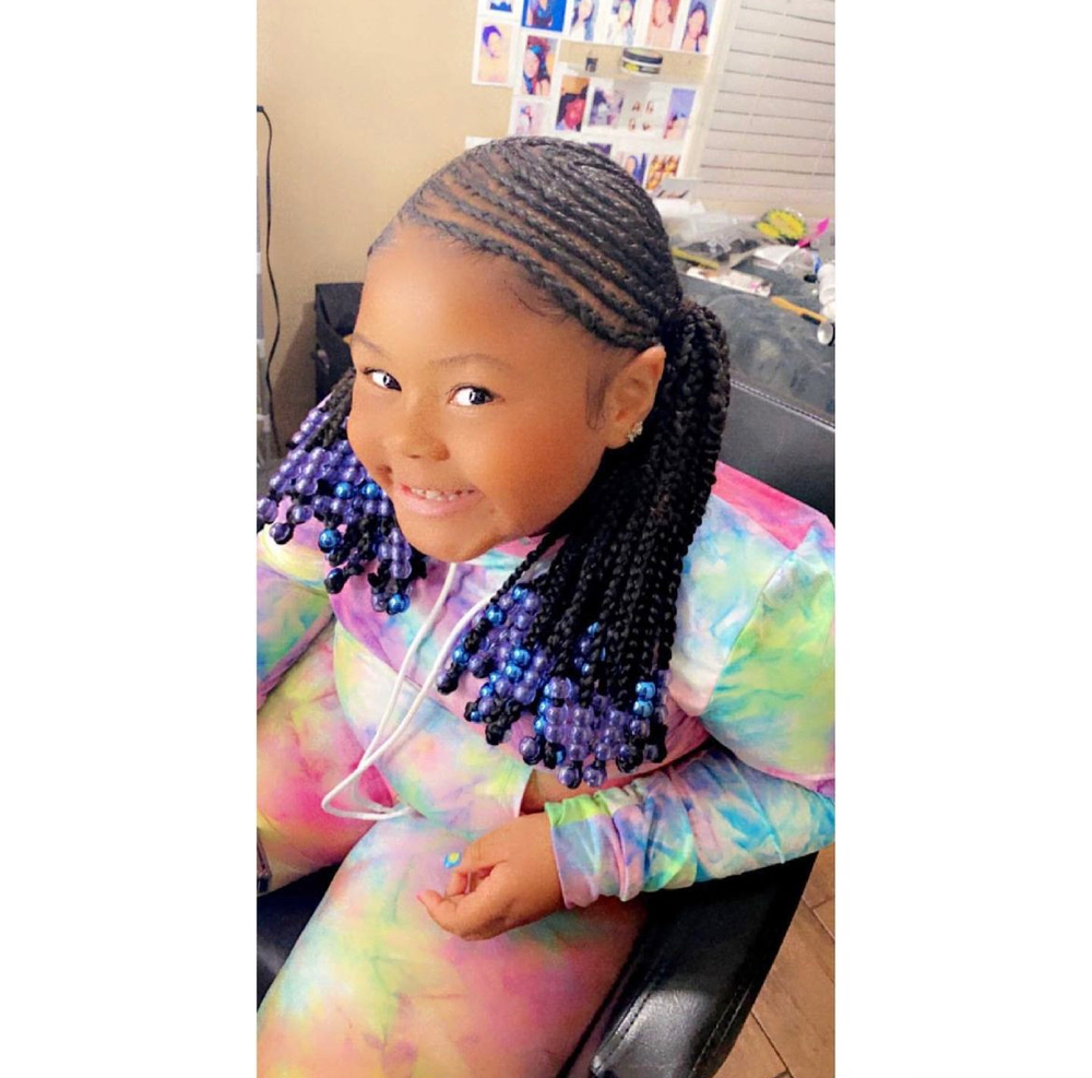 Kids Feed In Braids at HairrFlo in Los Angeles, CA