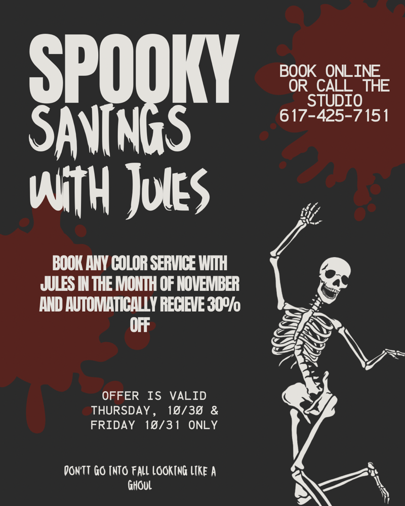 halloween touch up lighten & style