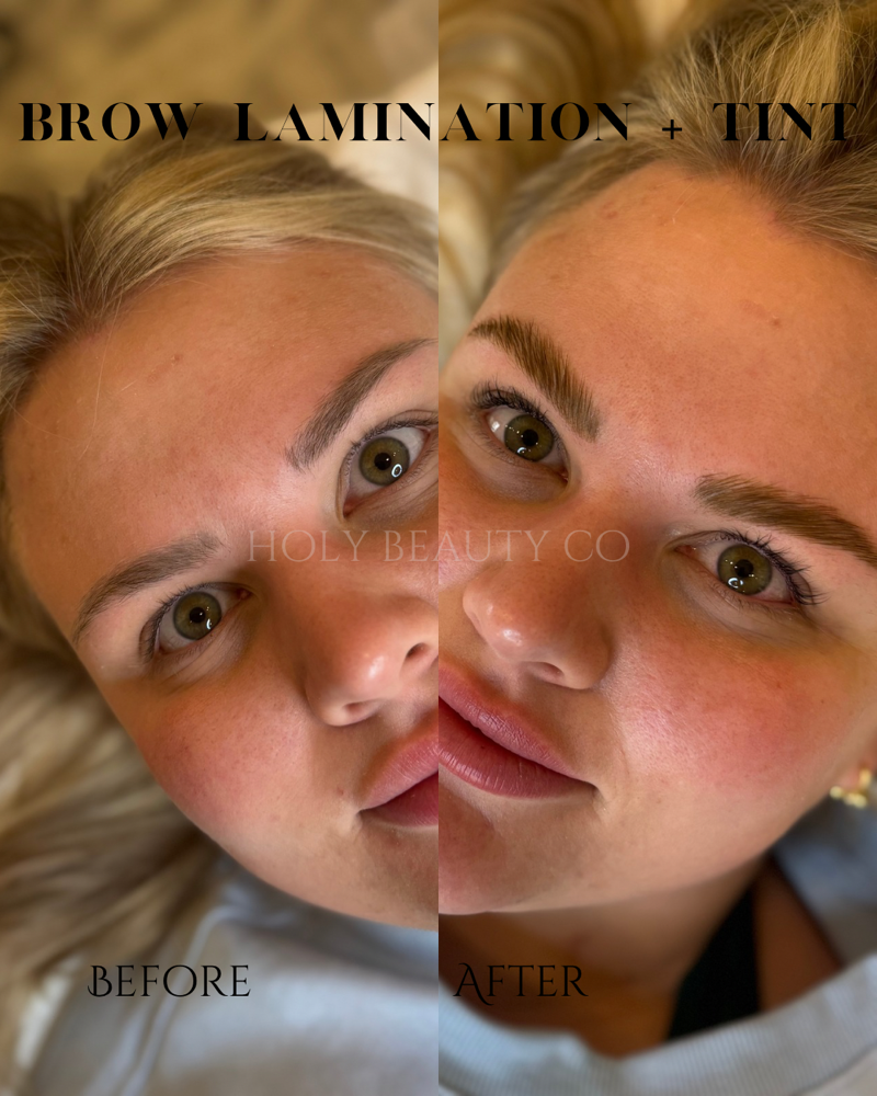 Brow Lamination + Tint at Holy Beauty Co in Kennewick, WA
