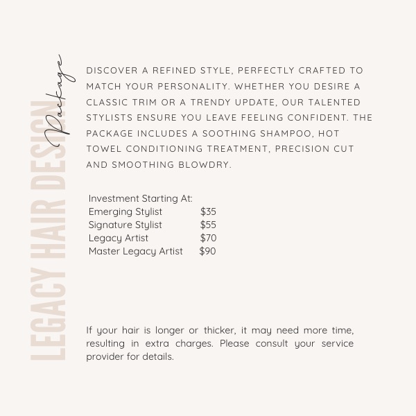 Legacy Hair Design Package