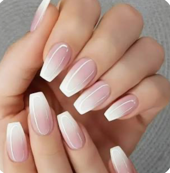 French Ombré Design at Stars Nails in Fort Worth, TX