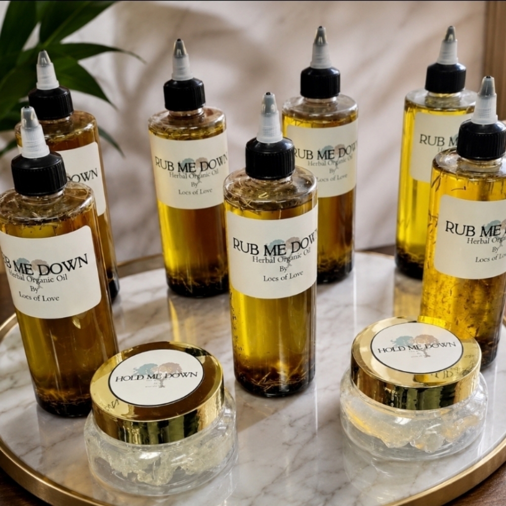 Rub Me Down Oil & Hold Me Down Gel at Locs of Love in Chattanooga, TN