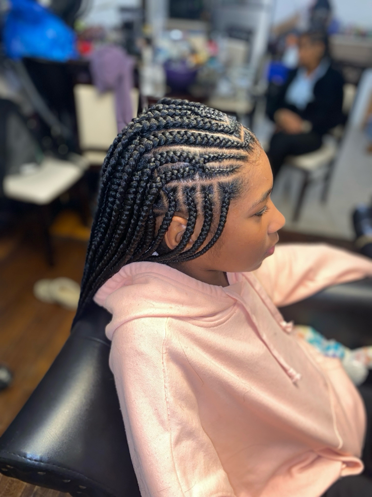 Half N Half Down Knotless For Girls