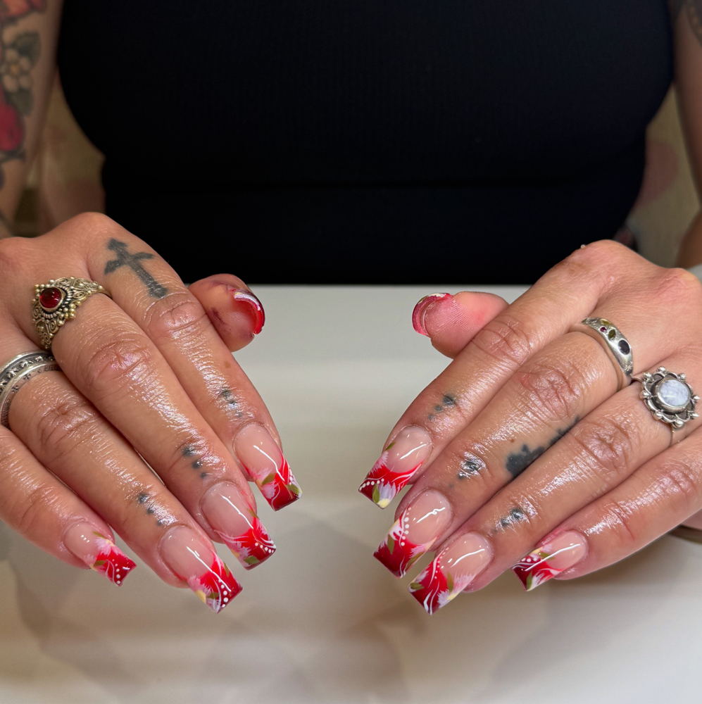 Gelx Fullset square medium at nailssxbellaa in Henderson, NV