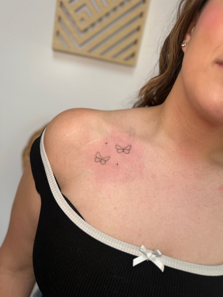Fine Line Tattoo/ 1-5 Inches