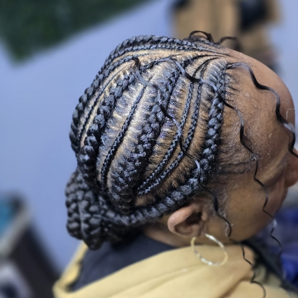 Cornrows/ Stiches Braids at Braidsbylite in Pendergrass, GA