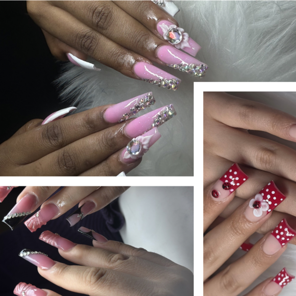 Long Acrylic Full Set at Vali’s Nail Factory in Topeka, KS