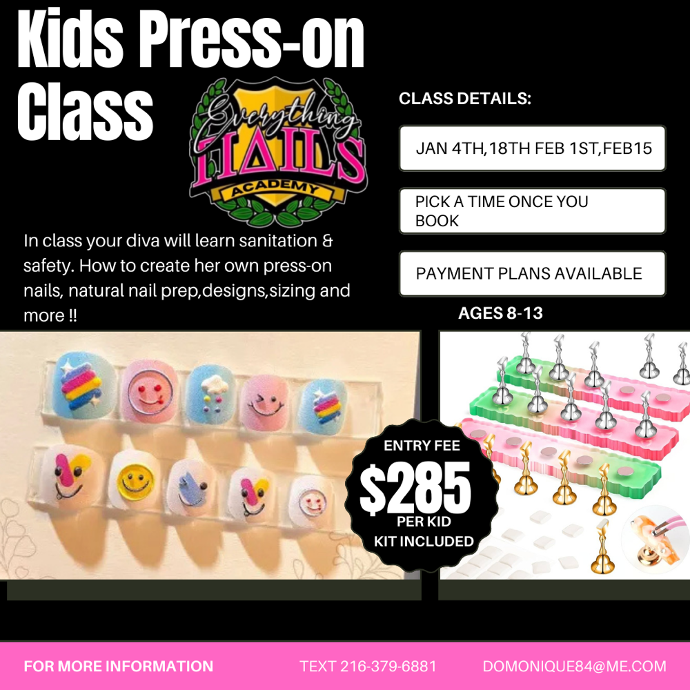 Kids Press On Class