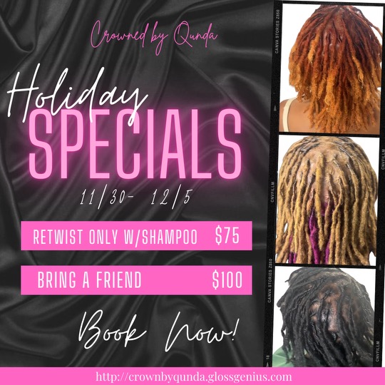Holiday Special at Crowned By Qunda in Columbia, SC