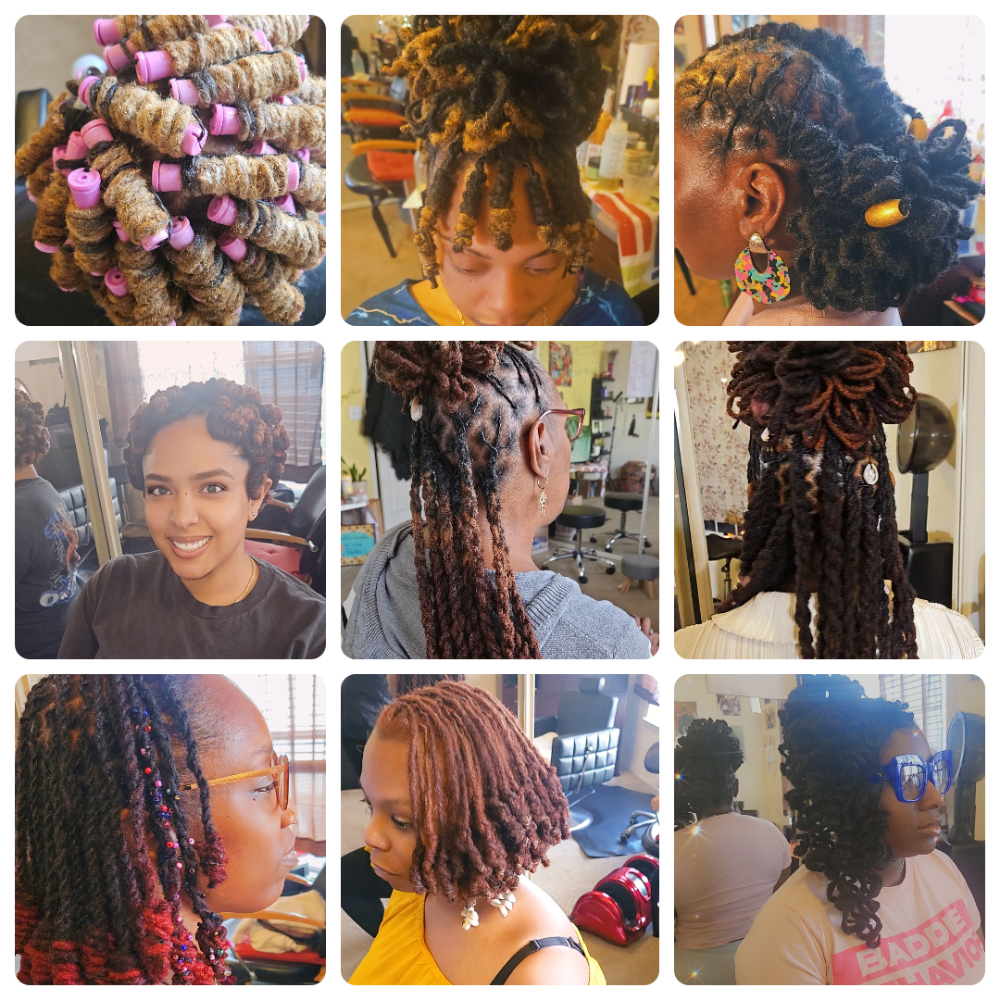Loc Retwist Styles at NurishinSacredKnotts in Charlotte, NC