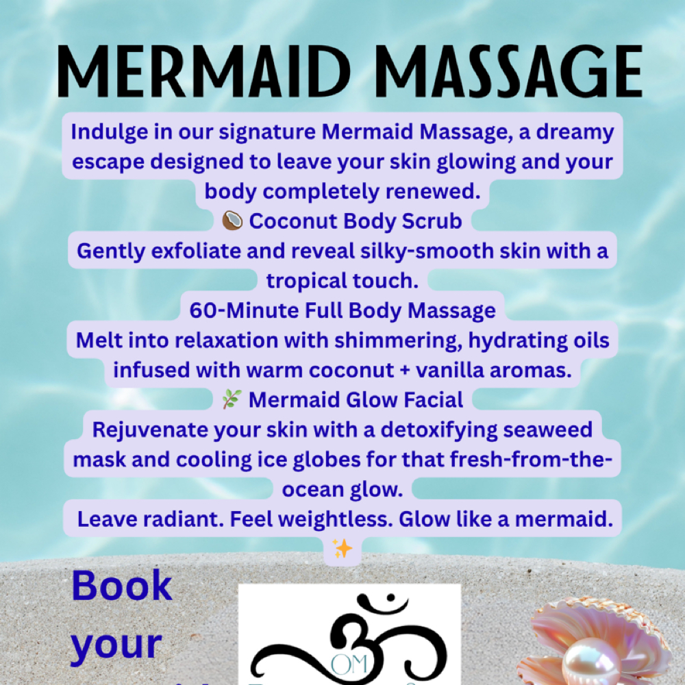 Mermaid Massage And More at Om Relaxation Spa booking and gift cards (located under about) in Destin, FL