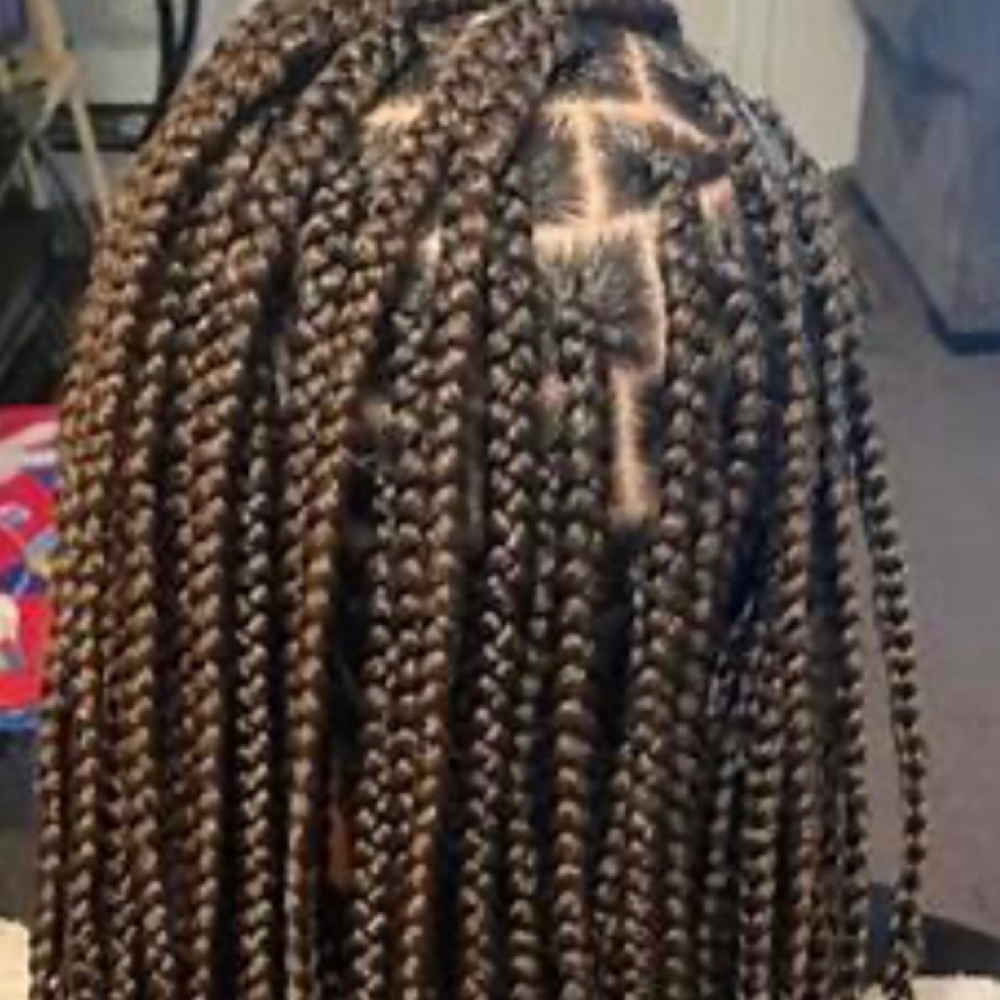 Medium Box Braids Waist Lenght at Sarafina African Hair Braiding in Chandler, AZ