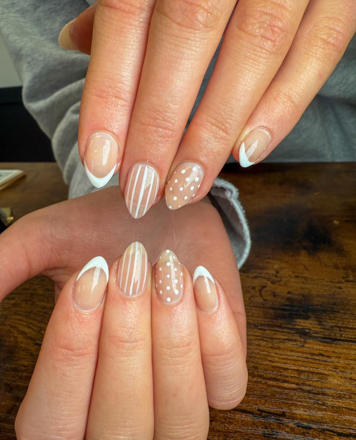 Gel X Refill with Designs at Precision Salon and Spa in Cedar Falls, IA