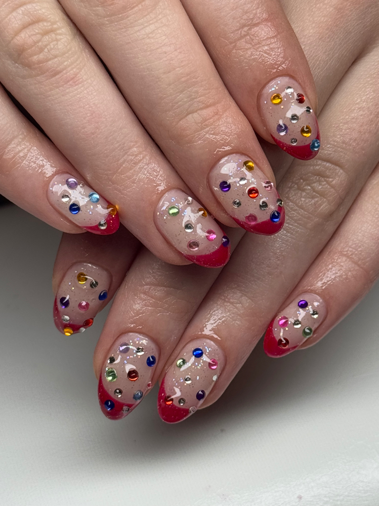 Luminary on natural nail