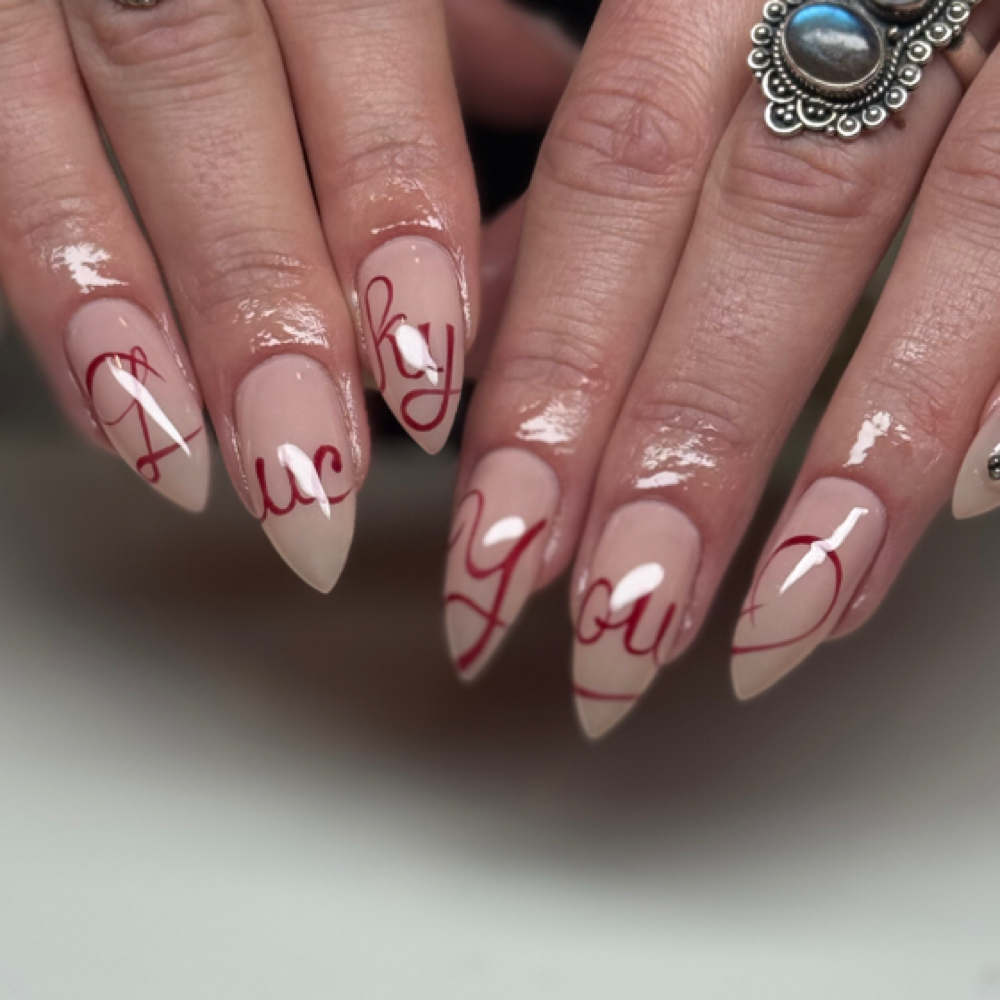 Luminary on natural nail at Nailgirl.Isabel in Santa Clara, UT