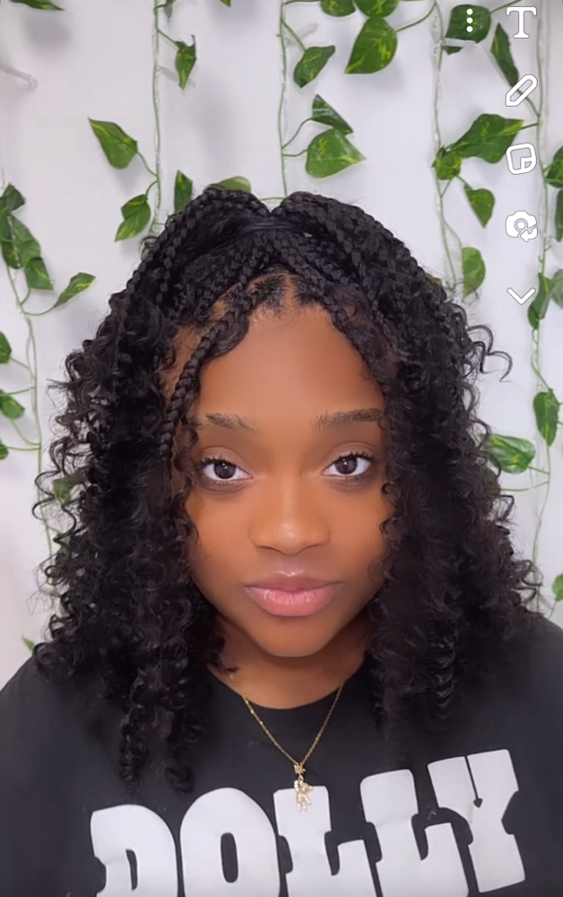 Boho Knotless Bob