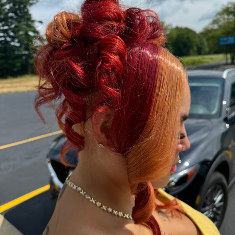 Updo at Small Town Glam Salon & Spa in Bethel, OH