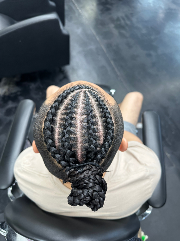 4 Braids at Sacredbarber in Sacramento, CA